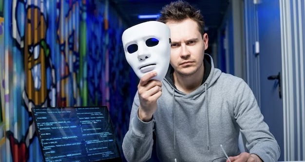 Hacker with mask